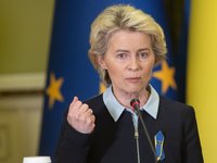 Президент Єврокомісії фон дер Ляєн у різдвяному зверненні: Це був рік солідарності з українцями