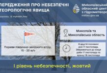 Николаевщина в «желтой» зоне опасности: ожидается мощный ветер