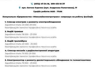 Работа в Николаеве: какие вакансии предлагают предприятия