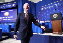 МОК не увидел нарушения политического нейтралитета в участии главы ФИФА Инфантино в Совете мира Трампа