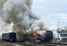 Обстрелы железной дороги в Николаевской области: пожары, сотни тонн выбросов и убытки уже более 300 тыс грн