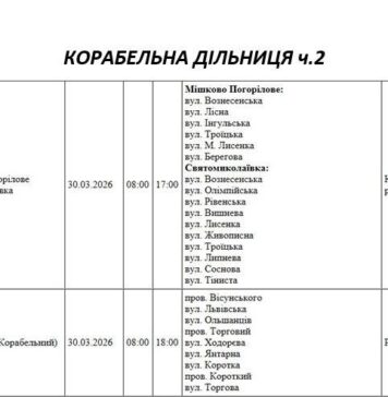 Часть Николаева осталась без света, — АДРЕСЫ