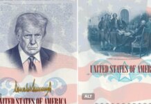 В США готовят лимитированные паспорта с портретом Трампа к 250-летию страны