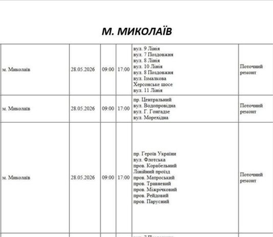 Без света будет три района: где в Николаеве пройдут плановые отключения электроэнергии, — ФОТО