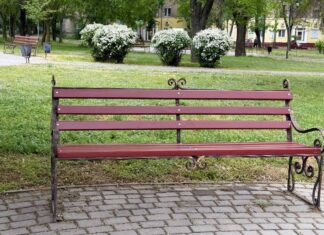 В сквере Николаева обновляют скамейки: уже отремонтировали 50, — ФОТО