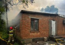 В Николаевской области более часа тушили пожар в заброшенном здании, — ФОТО