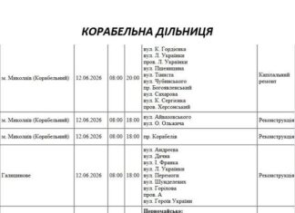 Почти полсотни улиц в Николаеве останутся без света