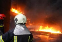 В Николаевской области обстрелы вызвали пожар