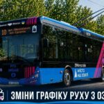 В Николаеве меняется расписание движения троллейбуса №10