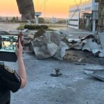 Полиция показала последствия атаки на Николаевщине: ранены четыре человека, повреждены АЗС, — ФОТО