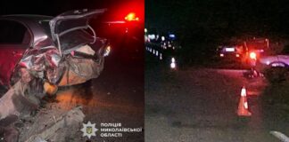 «Четыре человека в больнице: в Николаевской области столкнулись три автомобиля, — ФОТО