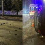 В Николаеве столкнулись Kia и Skoda: трое травмированы, поврежден коммунальный автобус, — ФОТО